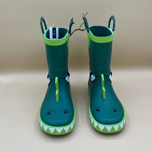 Boy’s pull-on alligator rain boots size 11/12 - Picture 3 of 6